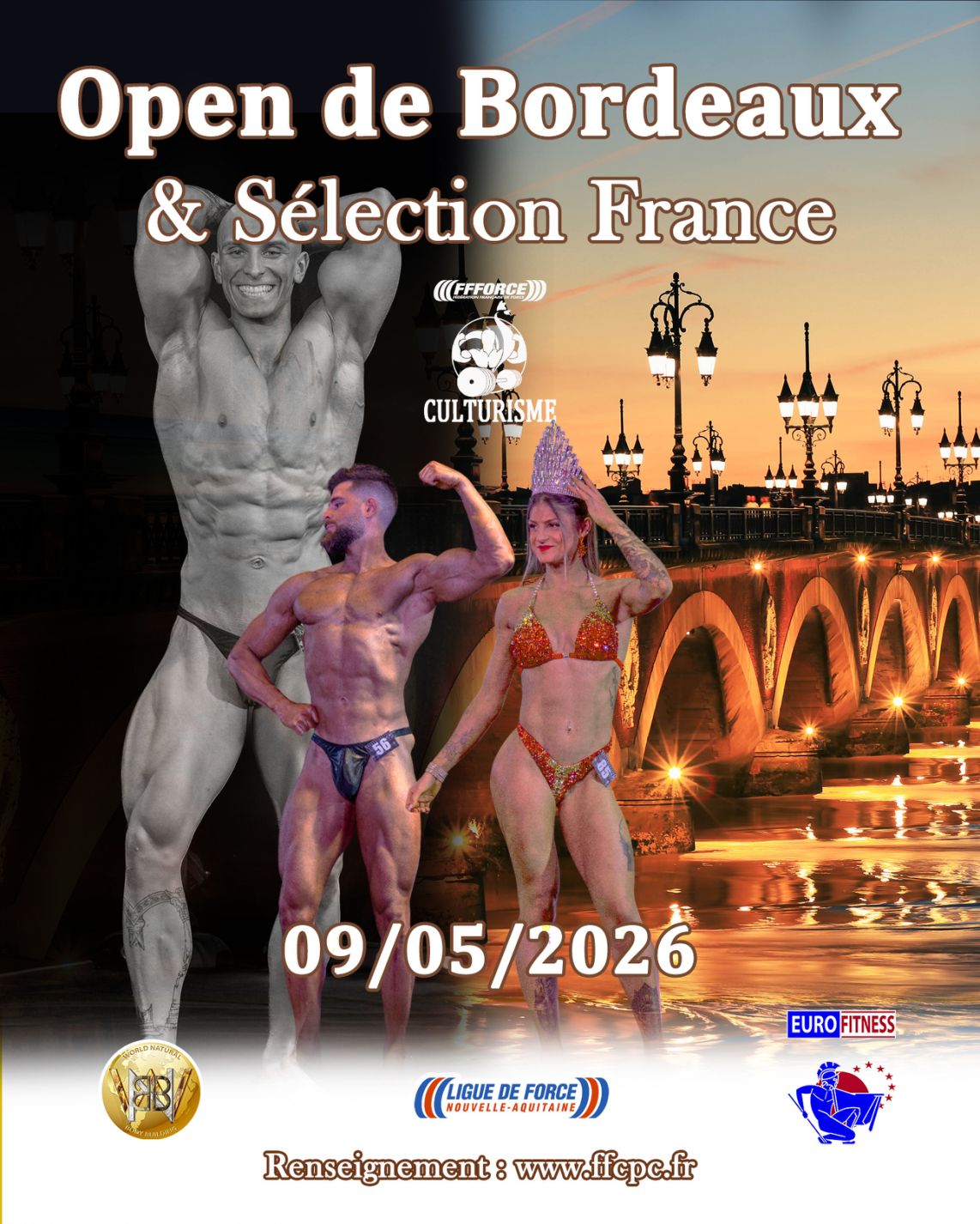 Open de Culturisme naturel à Bordeaux en 2026