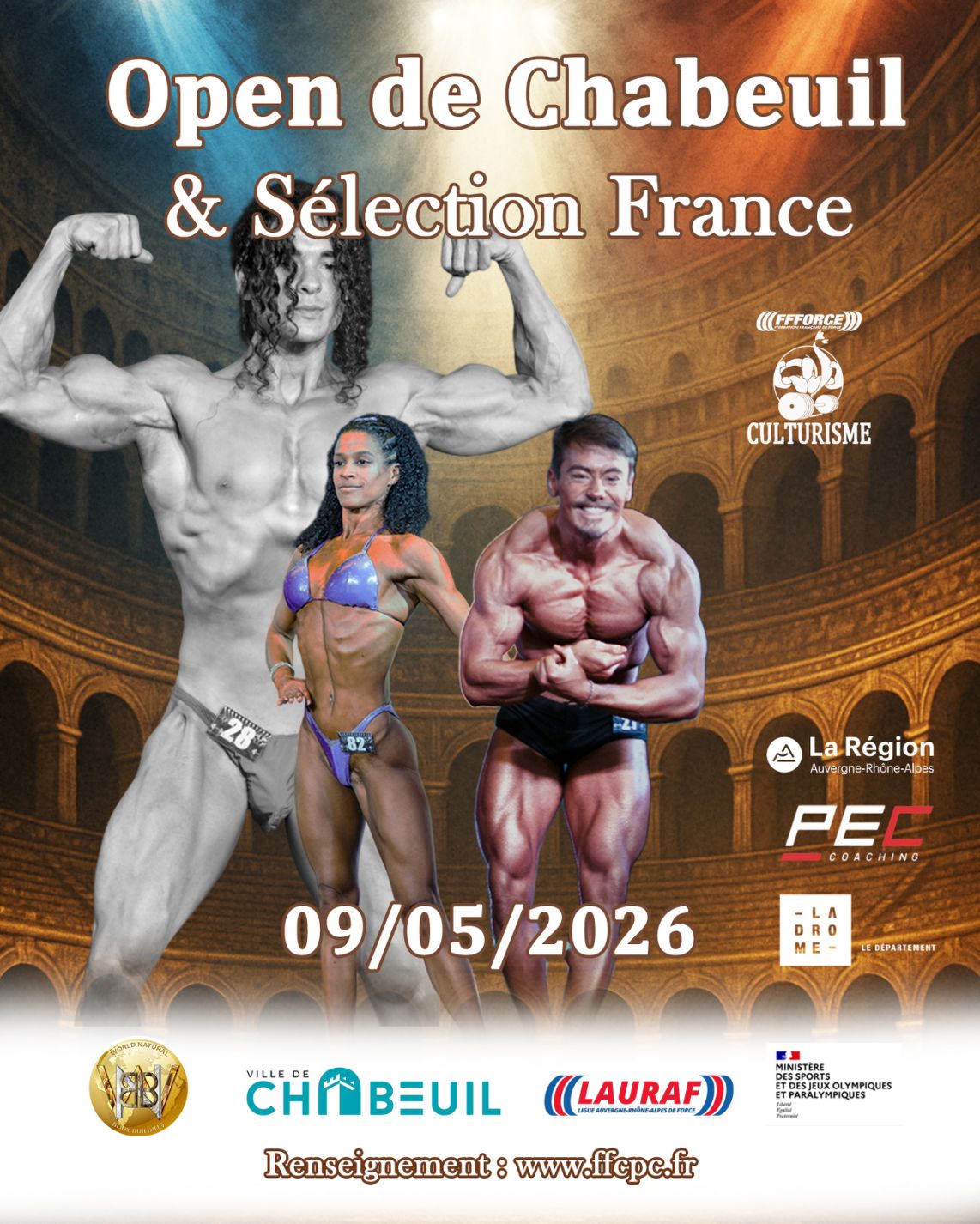 Open de Culturisme naturel à chabeuil en 2026